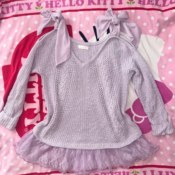 LIZ LISA Sweaters - Liz Lisa Cold Shoulder Sweater